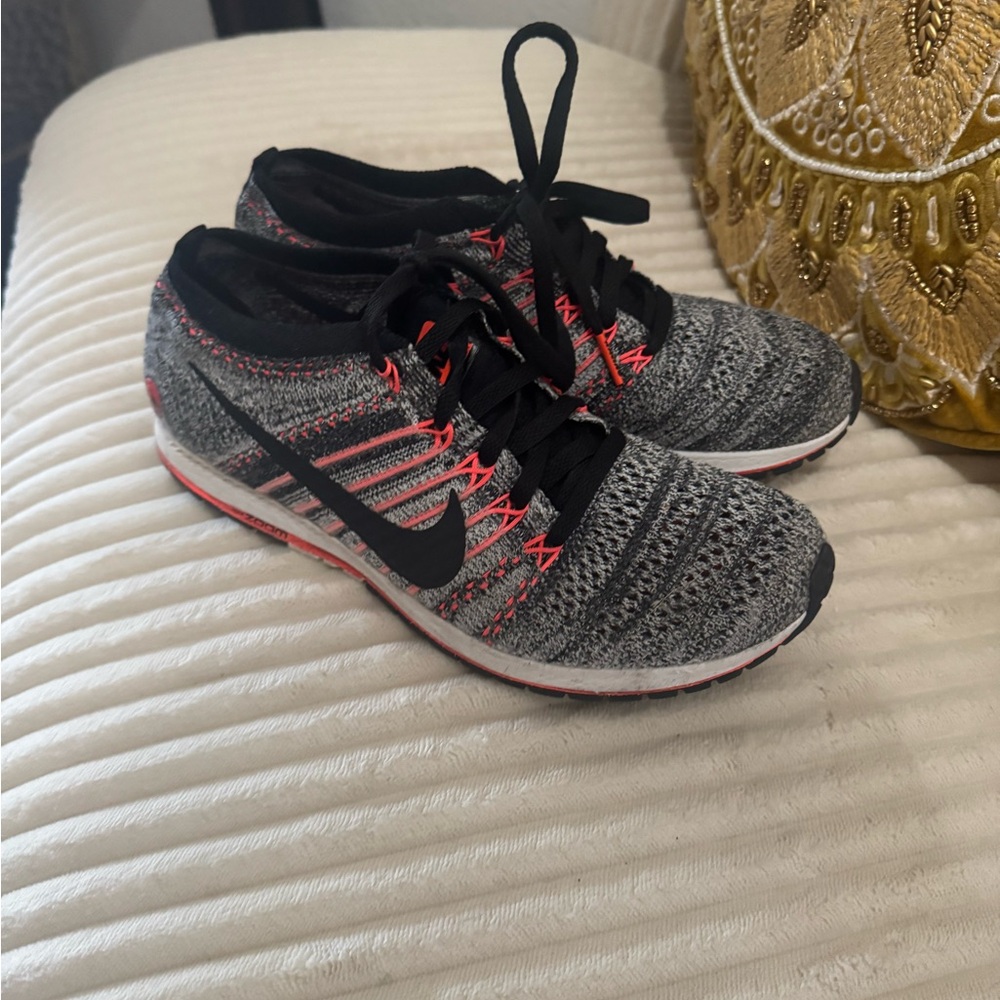 Nike Zoom Kids Black, Gray, and Red Sneakers